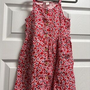 Cat & Jack Red Floral Dress